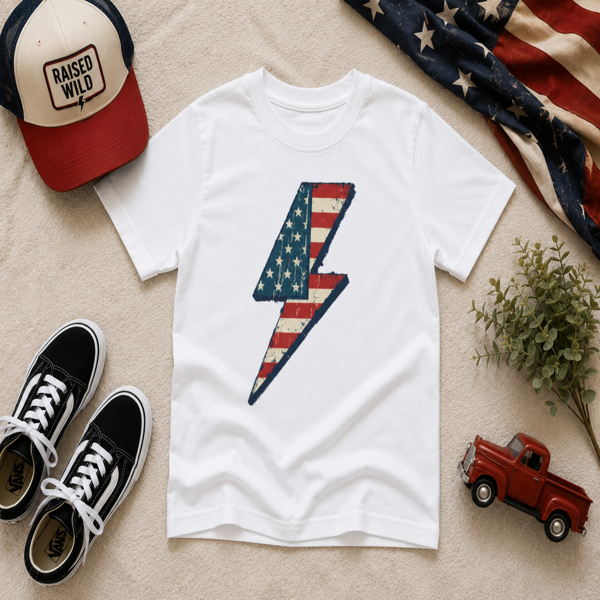 Red, White, and Wild Lightning